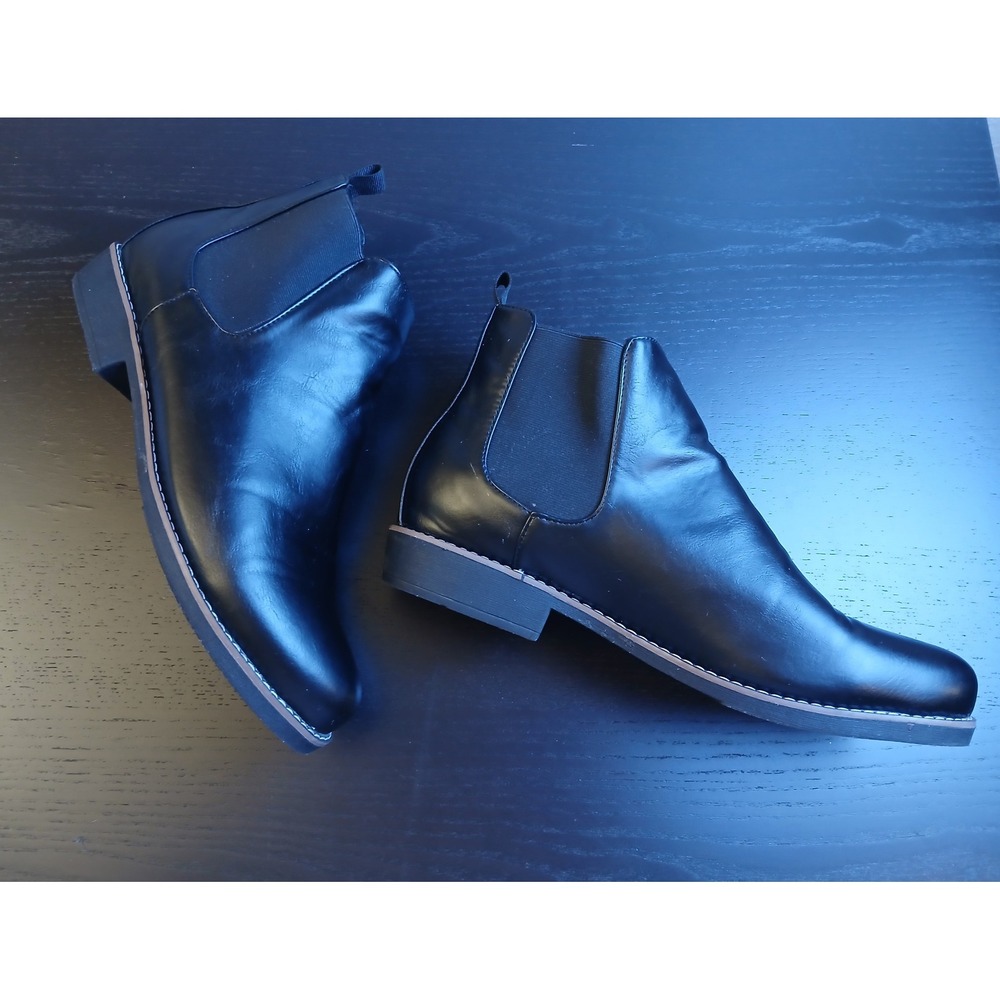 Merrell Mens Black Leather Chelsea Boots Ankle Pull On size 12
